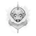 african warrior tattoo design idea