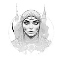 middle eastern  tattoo design idea