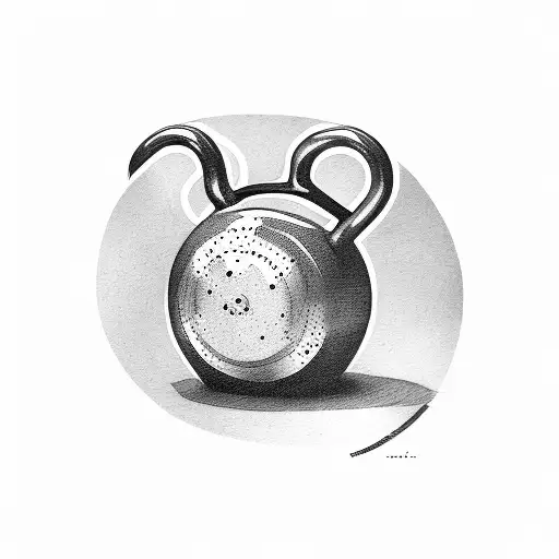 Kettlebell tattoo design idea