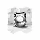 Kettlebell tattoo design idea