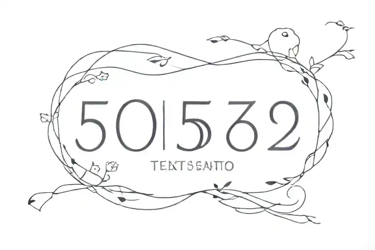 5150 text tattoo design idea