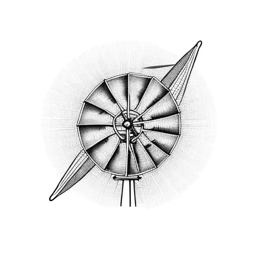 windmill  tattoo design idea