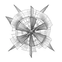 windmill  tattoo design idea