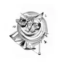 Meme-inspired collage featuring iconic memes from different eras tattoo design idea