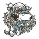 snoopy tattoo design idea