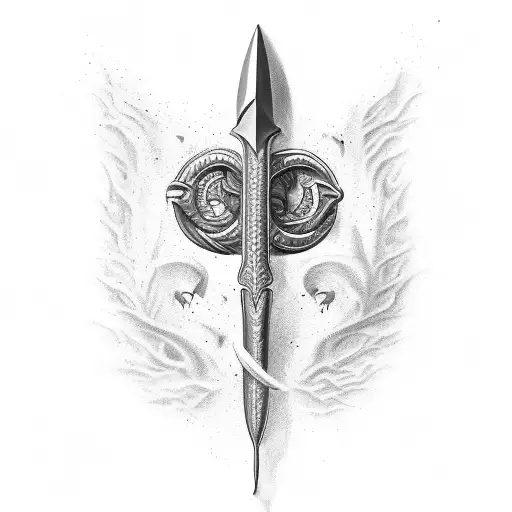 trident  tattoo design idea