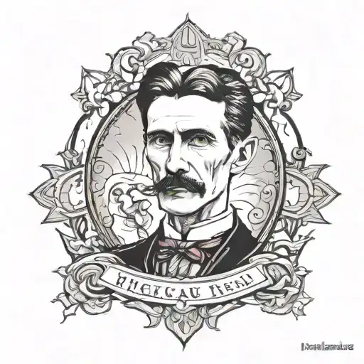 nikola tesla tattoo design idea