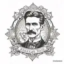 nikola tesla tattoo design idea