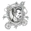 nikola tesla tattoo design idea