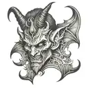 Devil Baal mephisto tattoo design idea