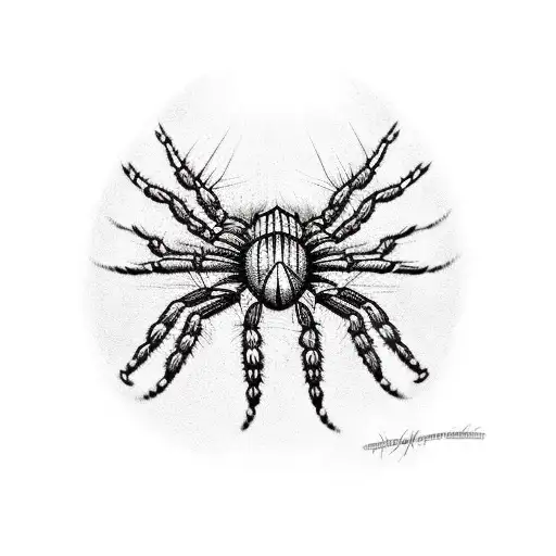Spider  and Web tattoo design idea