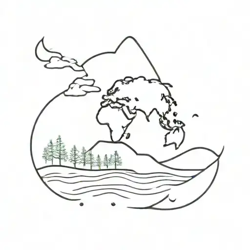 Climate change tattoo design idea