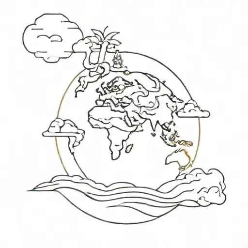 Climate change tattoo design idea