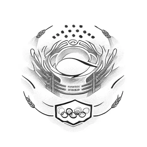 beer Olympic logo tattoo design idea