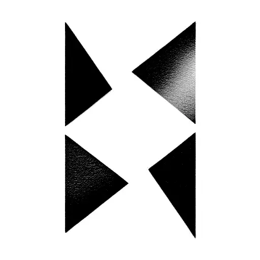 Alphabet M tattoo design idea