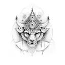 yamraj angry tattoo design idea