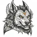 lobo tattoo design idea