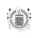 barista tattoo design idea