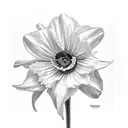 daffodil, little of the valley, poppy, morning glory, Chrysanthemum tattoo design idea
