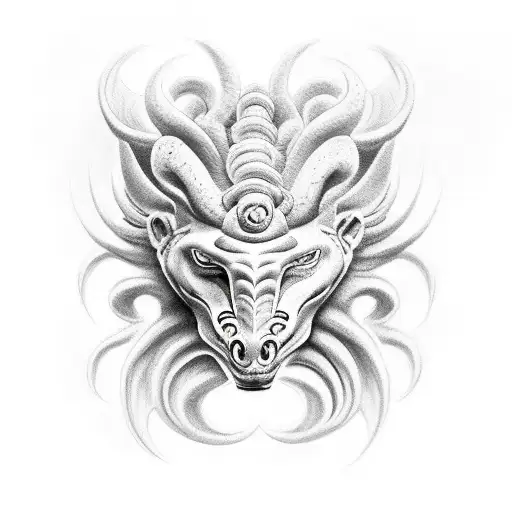 chimera and bellerophon tattoo design idea