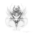 chimera, bellerophon, pegasus, hell gate, life tree tattoo design idea