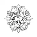 simple name tattoo of "yuva" tattoo design idea