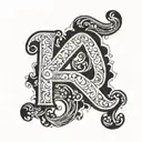 M letter tattoo design idea