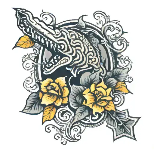tennessee state sleeve tattoo design idea