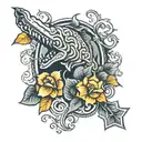tennessee state sleeve tattoo design idea