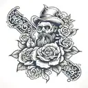tennessee state sleeve tattoo design idea
