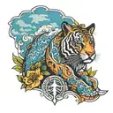 tennessee state sleeve tattoo design idea