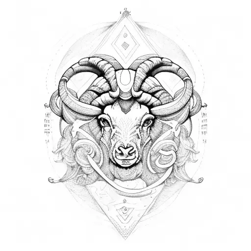 Aries and Gemini tattoo design idea