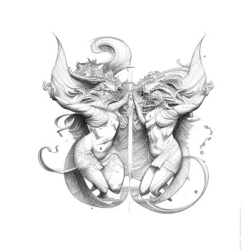 gemini  tattoo design idea
