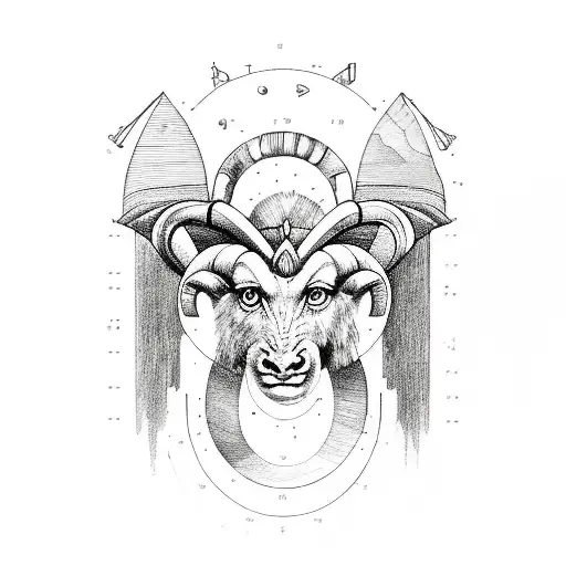 gemini aries June birthstone April birthstone tattoo design idea