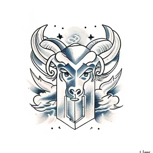 Aries and Gemini tattoo design idea