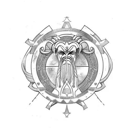 family tree Gemini Aries  tattoo design idea