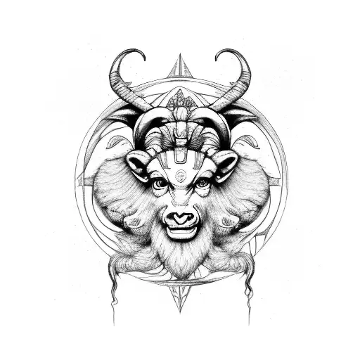 gemini Aries  tattoo design idea