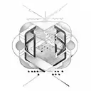 gemini and aries symbol simple tattoo design idea