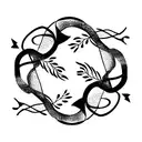 gemini Aries vines tattoo design idea