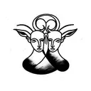 Gemini aries tattoo design idea