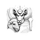 gemini aries June birthstone April birthstone tattoo design idea
