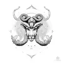 Aries Gemini family tree tattoo design idea