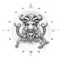 Aries Gemini family tree tattoo design idea