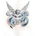 Aries and Gemini tattoo design idea