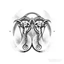 gemini Aries tattoo design idea