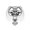 Aries and gemini tattoo design idea