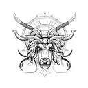 Aries and gemini tattoo design idea
