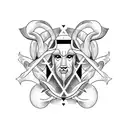 gemini Aries vines tattoo design idea