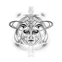 gemini Aries vines tattoo design idea
