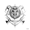 gemini Aries vines tattoo design idea